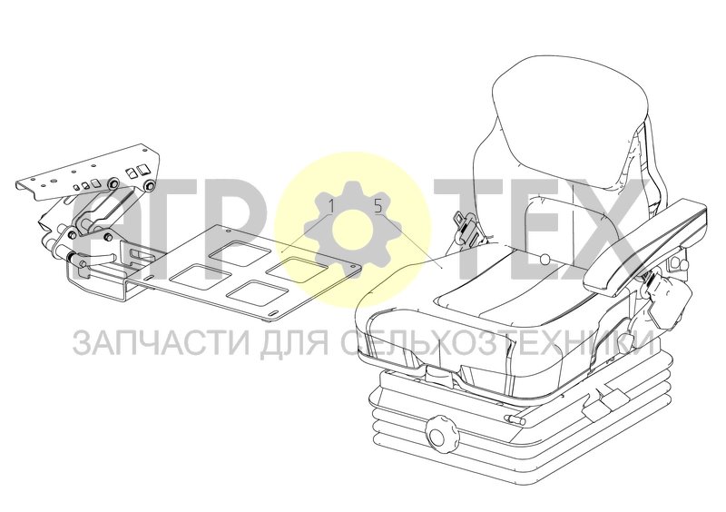 Чертеж Сиденье (МРУ-2.00.120-01)